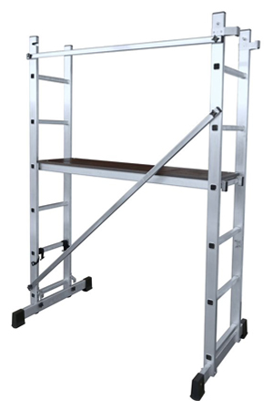 Escalera-andamio multiusos